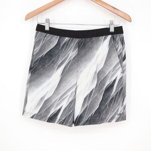 DSG Boys Agility Short Print Pure White AI Formation Black White Large 14-16 NEW
